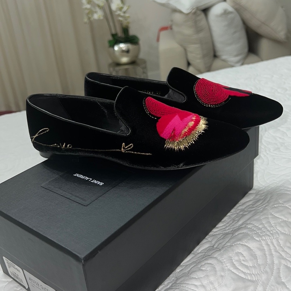 Women’s Black Saint Laurent Loafers